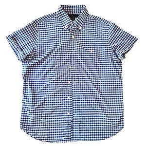 Ralph Lauren mens short sleeve classic untuck fit button down